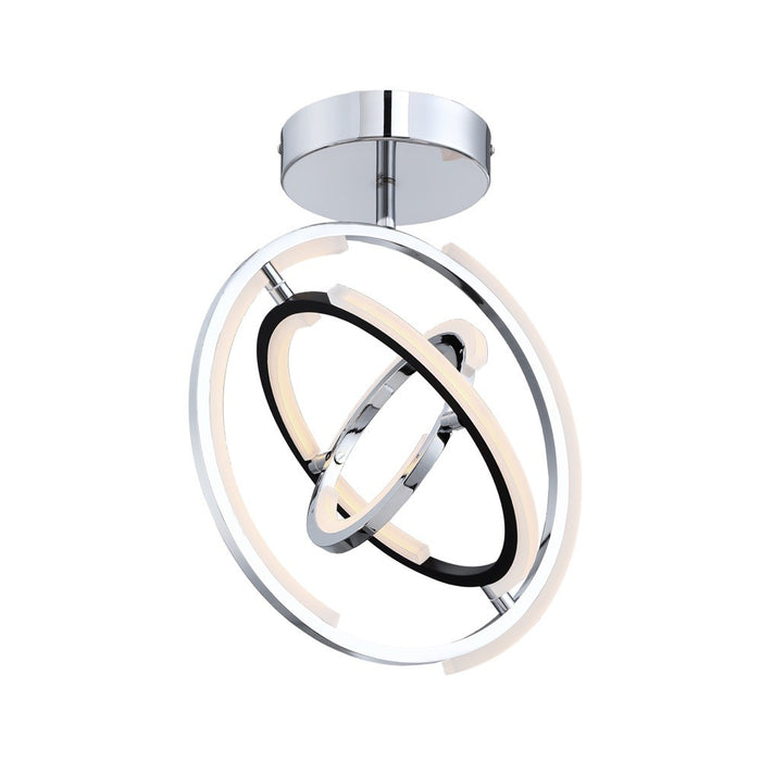 Artcraft AC6745PN LED Semi Flush Mount, Polished Nickel