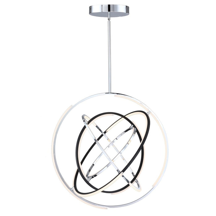 Artcraft AC6746PN LED Pendant, Polished Nickel