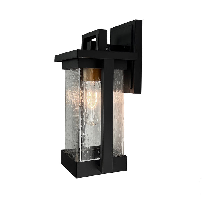 Artcraft AC8021BK One Light Outdoor Wall Sconce, Matte Black