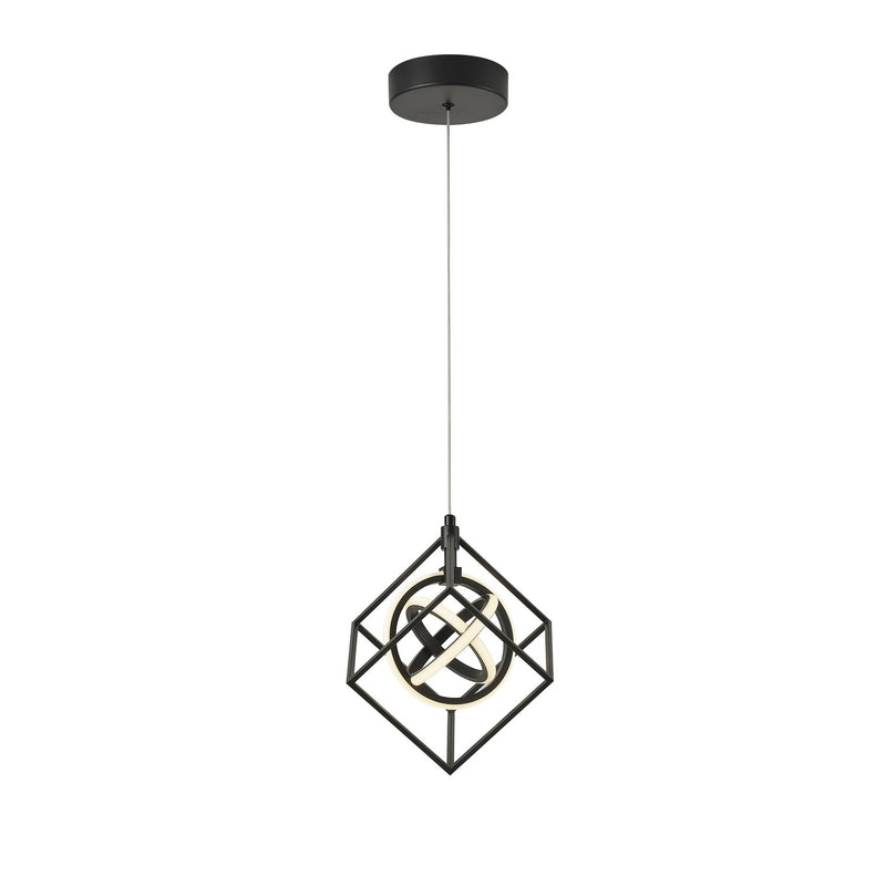 Artcraft AC1011 LED Pendant, Matte Black