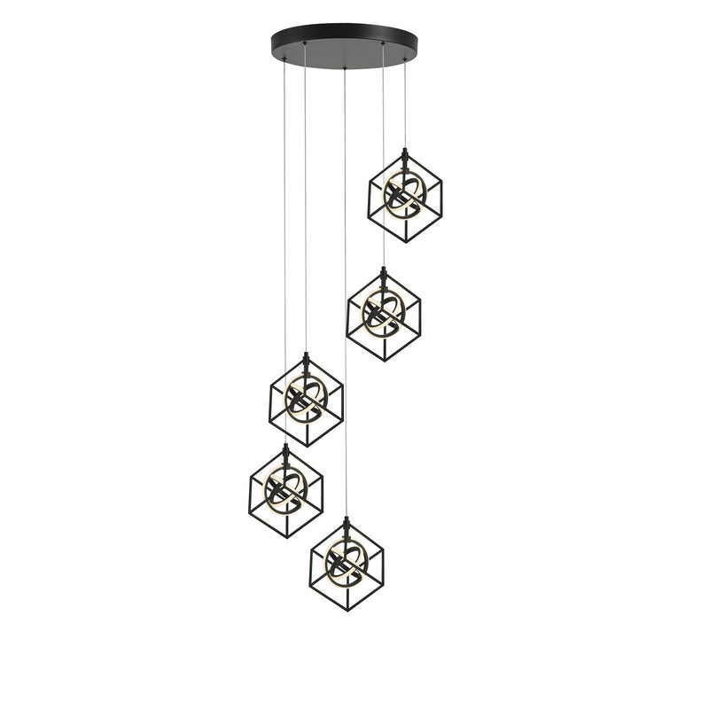 Artcraft AC1013 LED Pendant, Matte Black