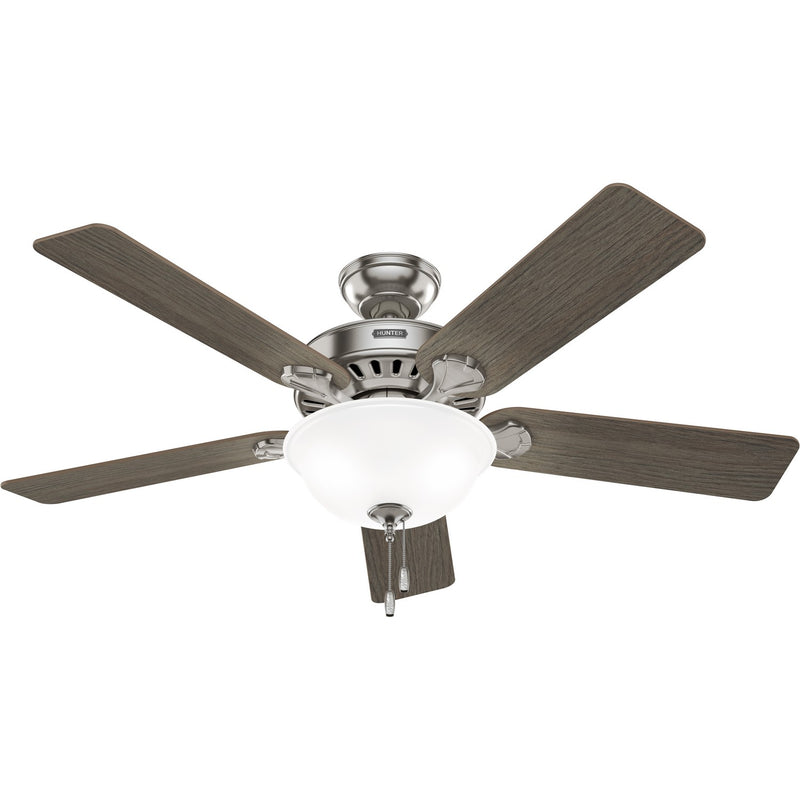 Hunter 52725 52" Ceiling Fan, Brushed Nickel