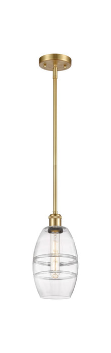 Innovations 516-1S-SG-G557-6CL One Light Mini Pendant, Satin Gold