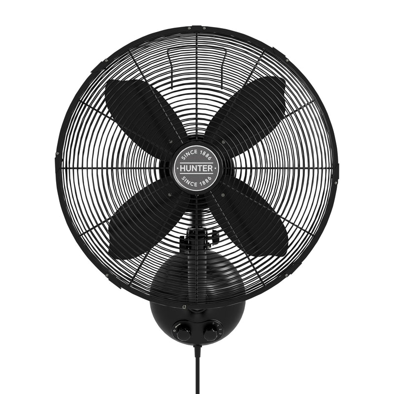 Hunter 97318 Wall Fan, Matte Black