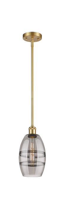 Innovations 516-1S-SG-G557-6SM One Light Mini Pendant, Satin Gold