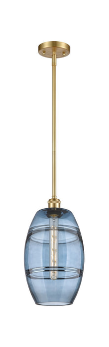 Innovations 516-1S-SG-G557-8BL One Light Mini Pendant, Satin Gold