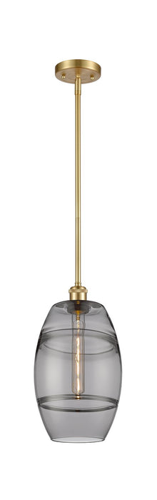 Innovations 516-1S-SG-G557-8SM One Light Mini Pendant, Satin Gold