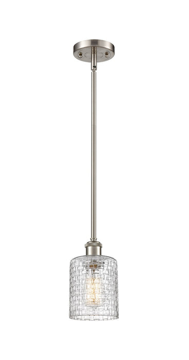 Innovations 516-1S-SN-G112C-5CL One Light Mini Pendant, Brushed Satin Nickel
