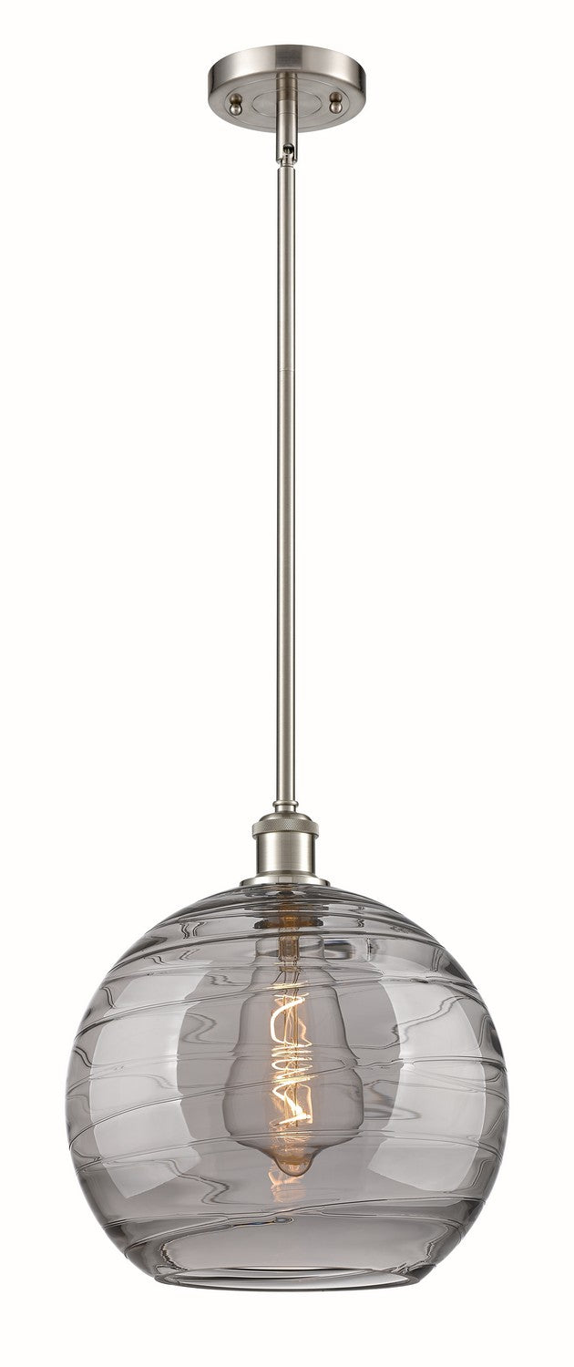 Innovations 516-1S-SN-G1213-12SM One Light Mini Pendant, Brushed Satin Nickel