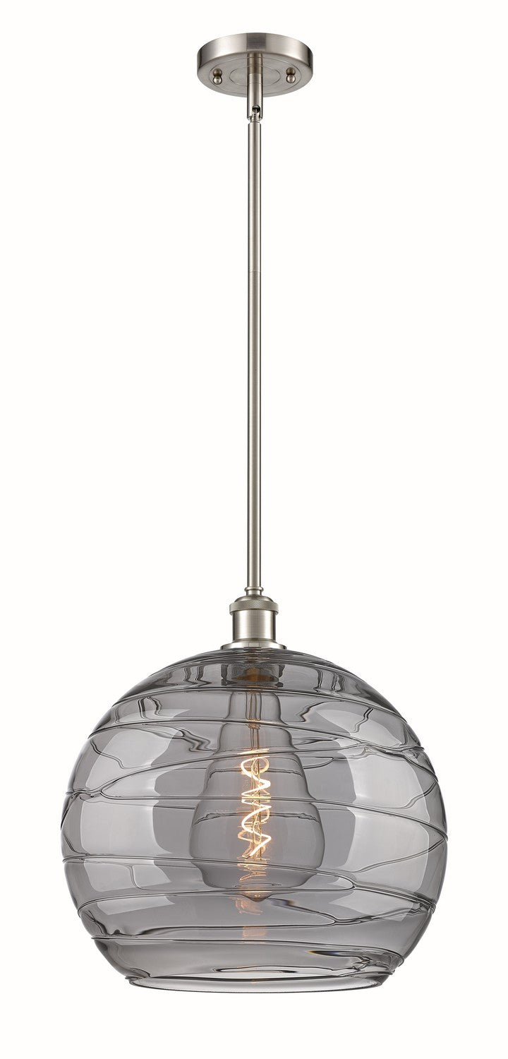 Innovations 516-1S-SN-G1213-14SM One Light Pendant, Brushed Satin Nickel