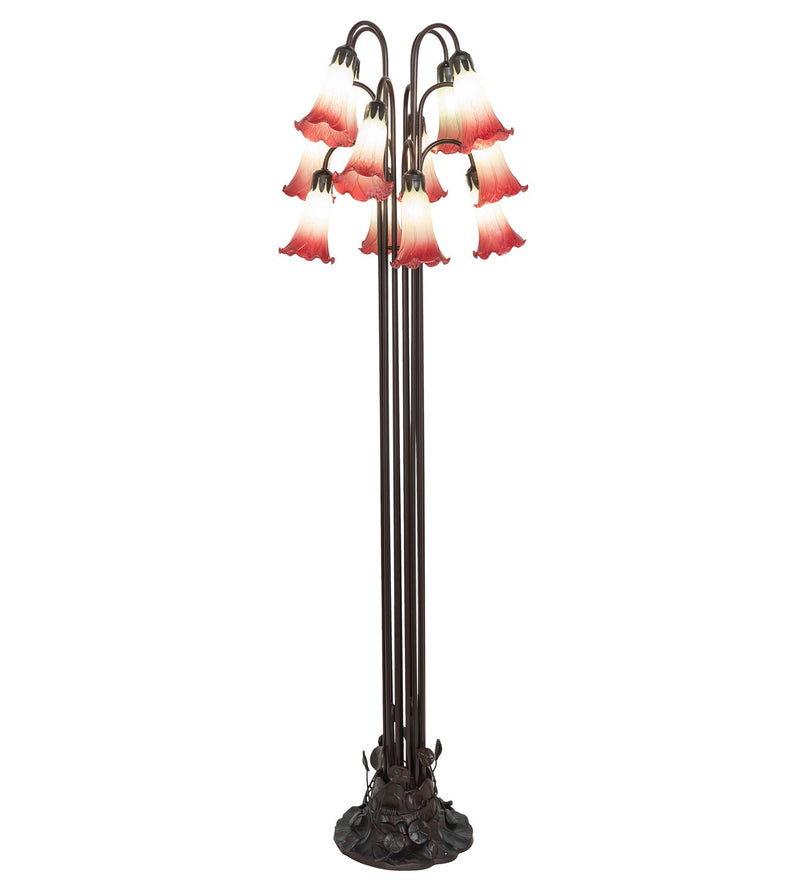 Meyda Tiffany 185080 12 Light Floor Lamp, Mahogany Bronze