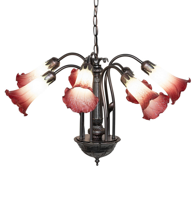 Meyda Tiffany 185085 Seven Light Chandelier, Mahogany Bronze