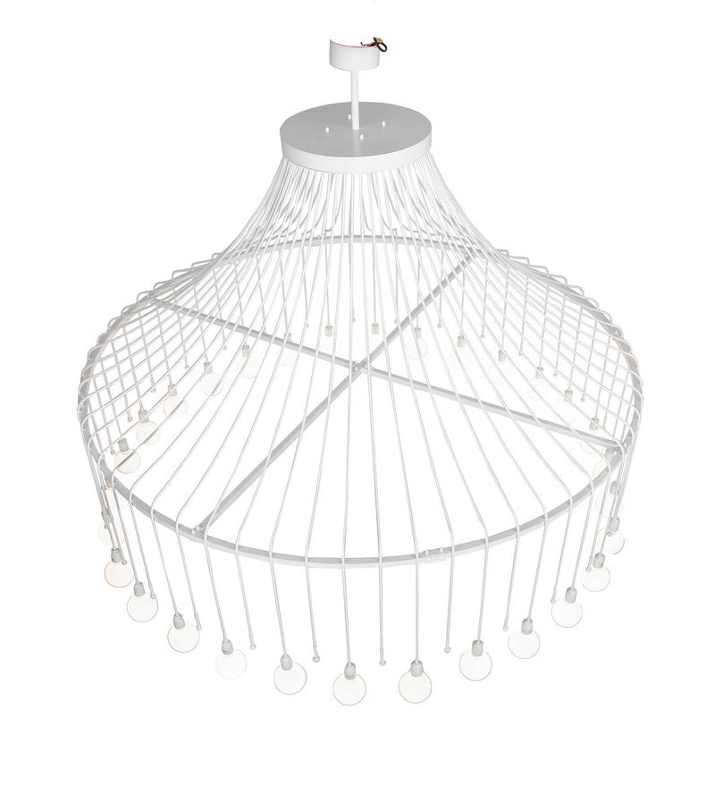 Meyda Tiffany 223438 30 Light Chandelier, Gloss White