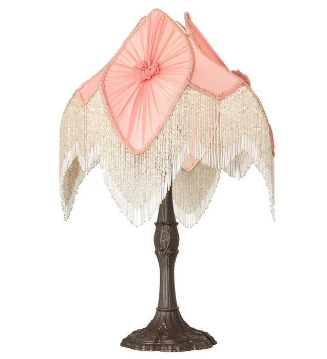 Meyda Tiffany 267683 One Light Table Lamp, Mahogany Bronze