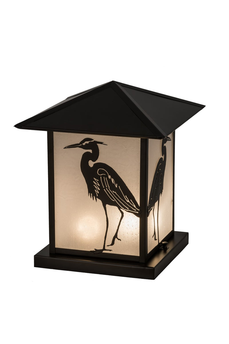 Meyda Tiffany 267800 One Light Pier Mount, Craftsman Brown