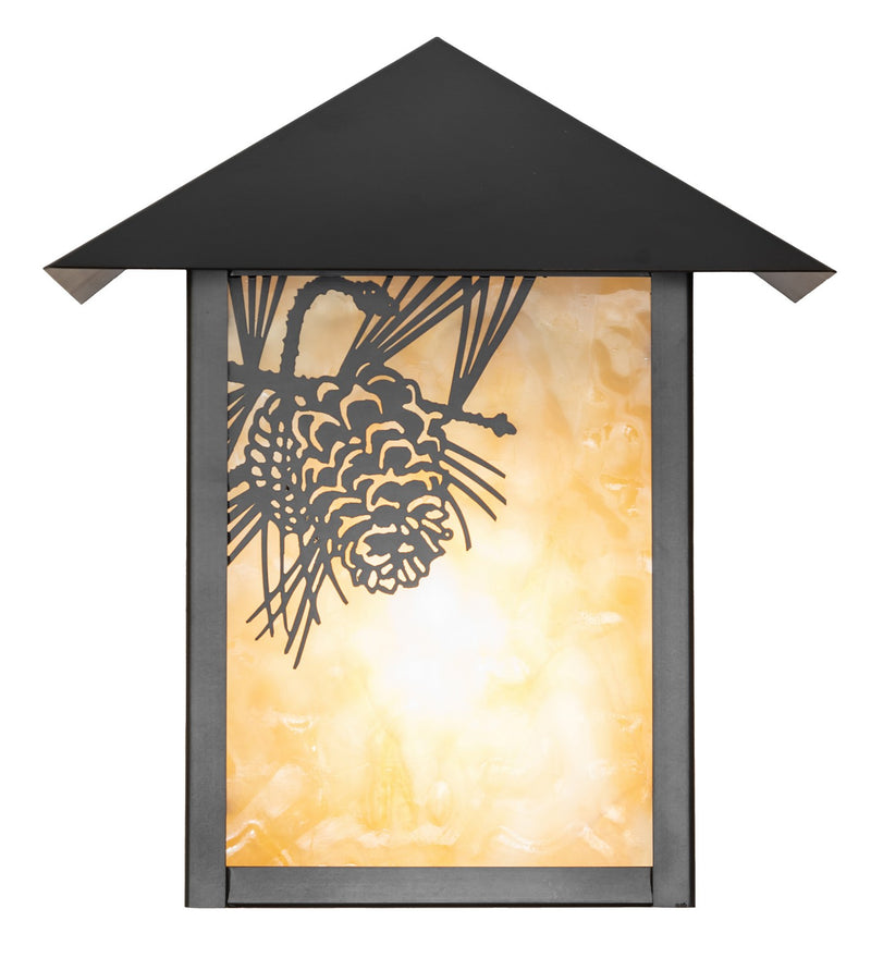 Meyda Tiffany 41235 One Light Wall Sconce, Craftsman Brown