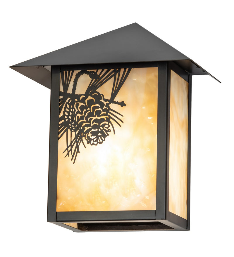 Meyda Tiffany 41235 One Light Wall Sconce, Craftsman Brown