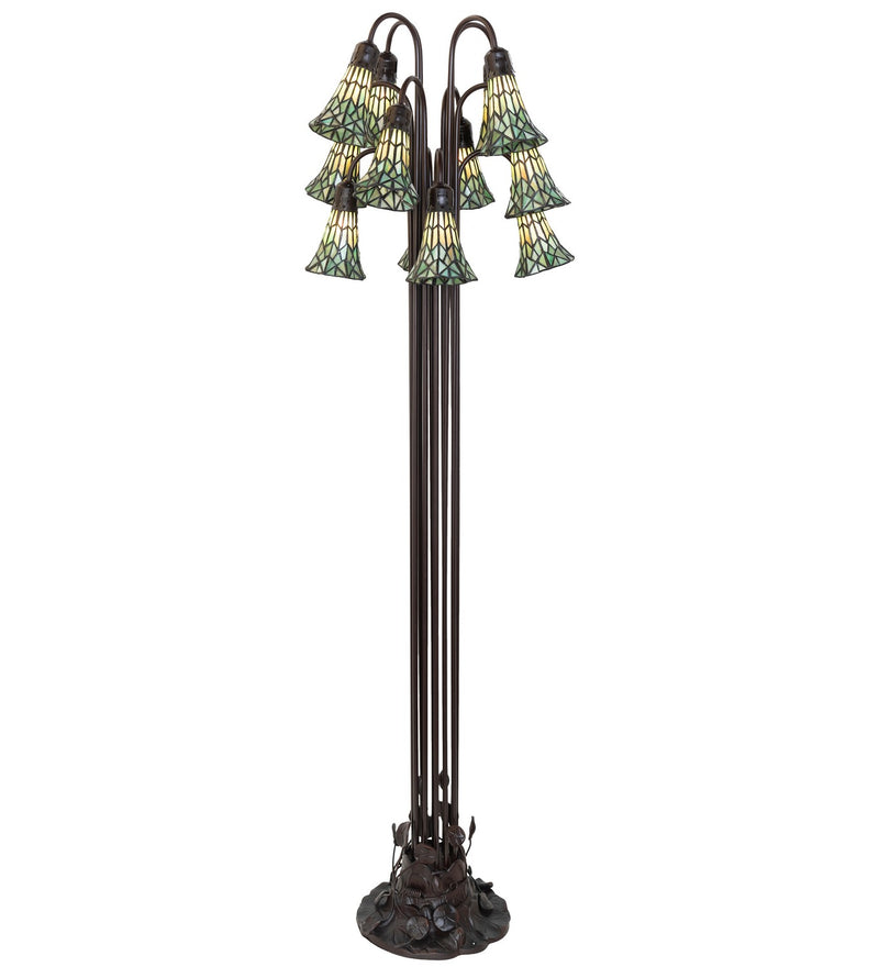 Meyda Tiffany 251701 12 Light Floor Lamp, Mahogany Bronze