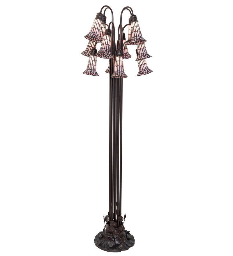 Meyda Tiffany 251702 12 Light Floor Lamp, Mahogany Bronze