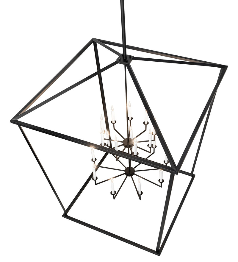 Meyda Tiffany 261239 18 Light Pendant, Textured Black