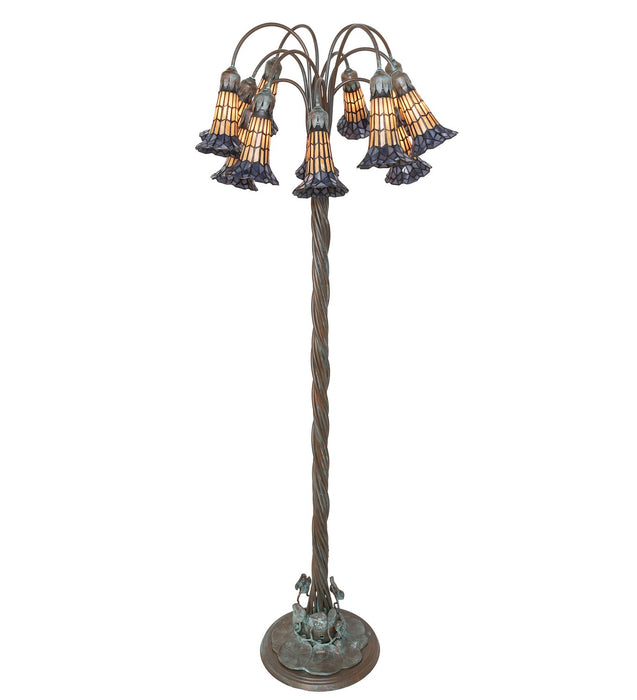 Meyda Tiffany 262125 12 Light Floor Lamp, Verdigris,Bronze