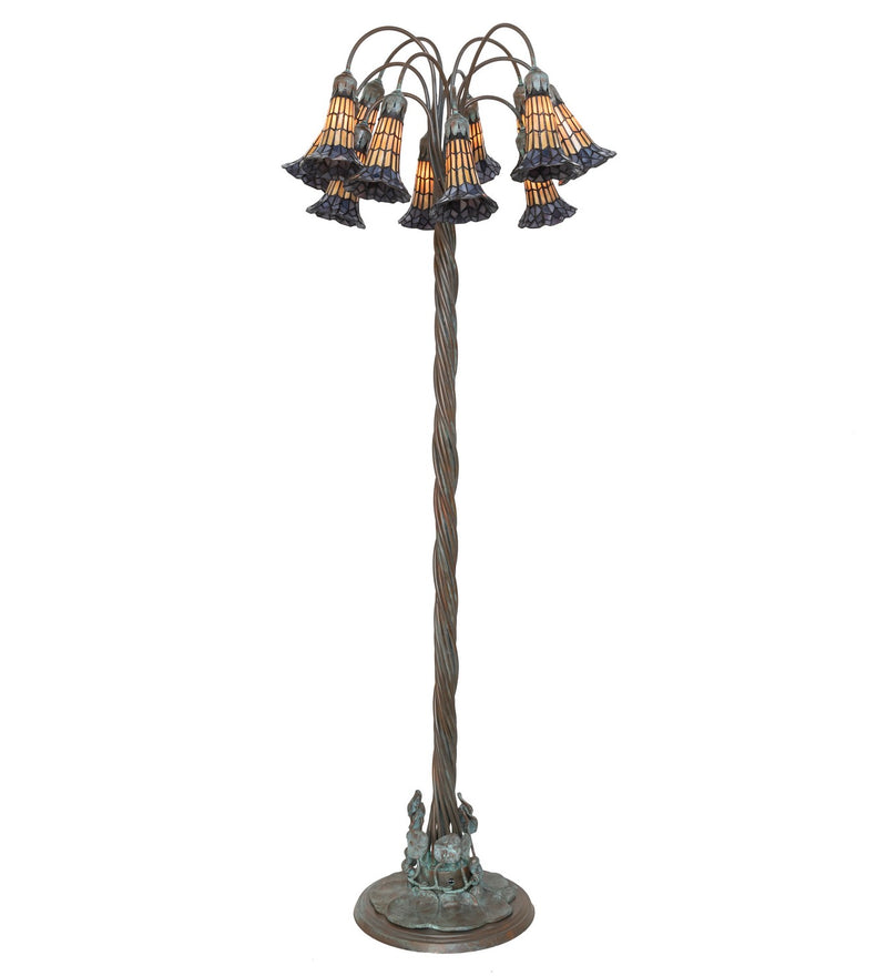 Meyda Tiffany 262125 12 Light Floor Lamp, Verdigris,Bronze