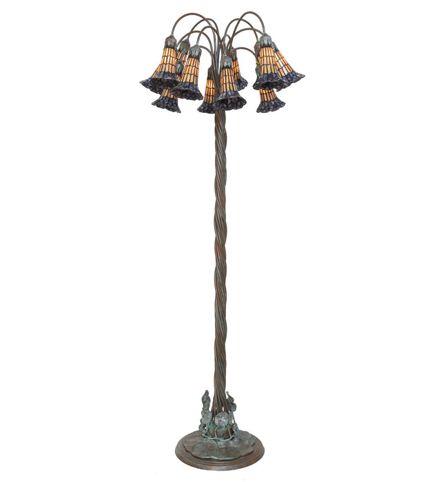 Meyda Tiffany 262125 12 Light Floor Lamp, Verdigris,Bronze