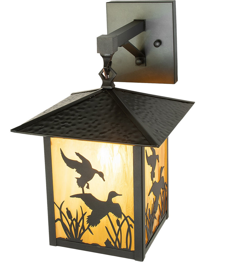 Meyda Tiffany 264246 One Light Wall Sconce, Craftsman Brown