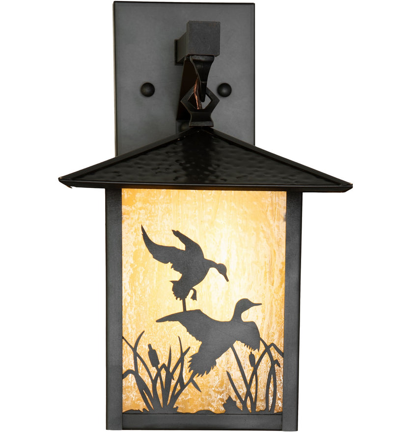 Meyda Tiffany 264246 One Light Wall Sconce, Craftsman Brown