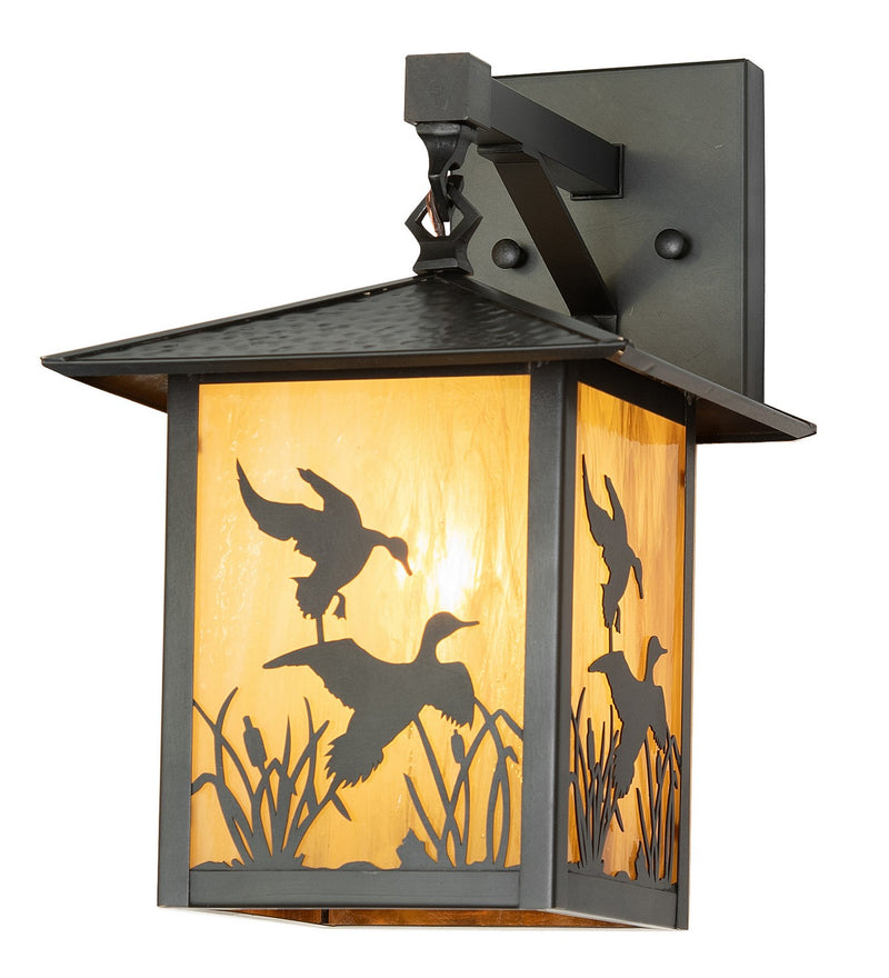 Meyda Tiffany 264246 One Light Wall Sconce, Craftsman Brown