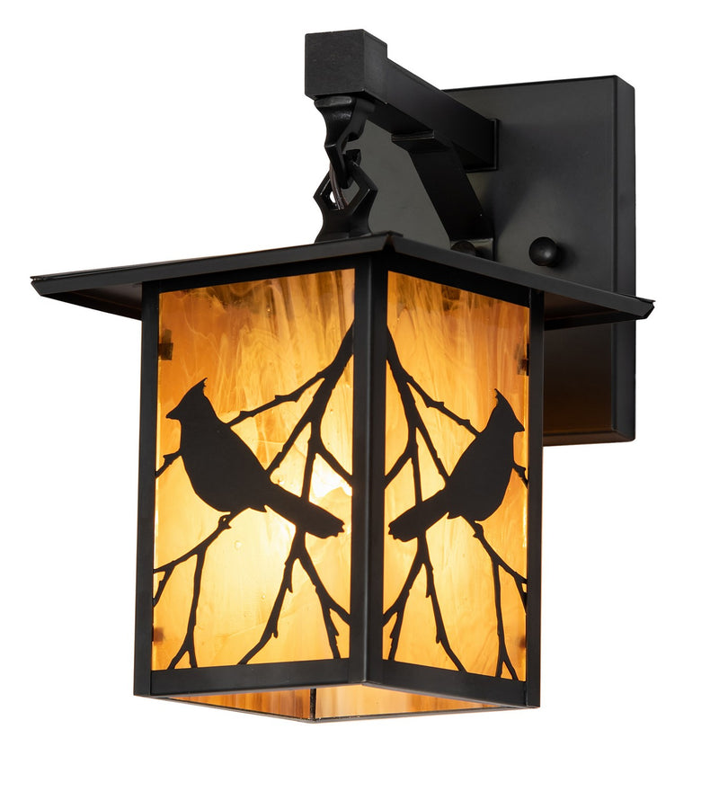 Meyda Tiffany 264247 One Light Wall Sconce, Craftsman Brown