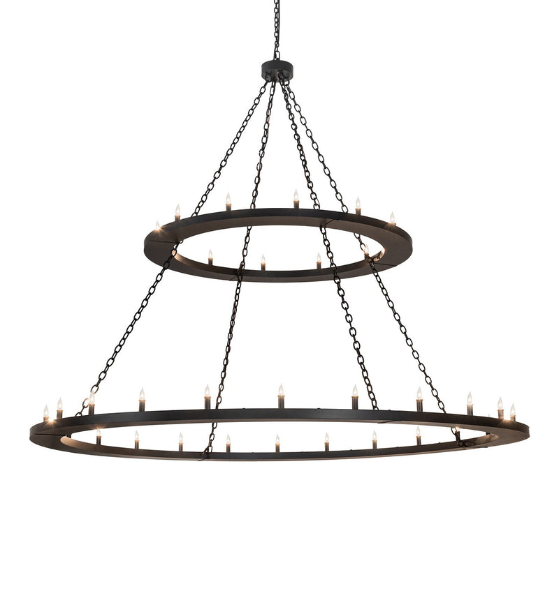 Meyda Tiffany 264297 36 Light Chandelier, Solar Black
