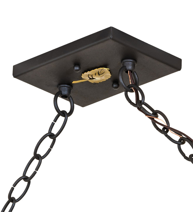 Meyda Tiffany 265807 11 Light Pendant, Old Wrought Iron