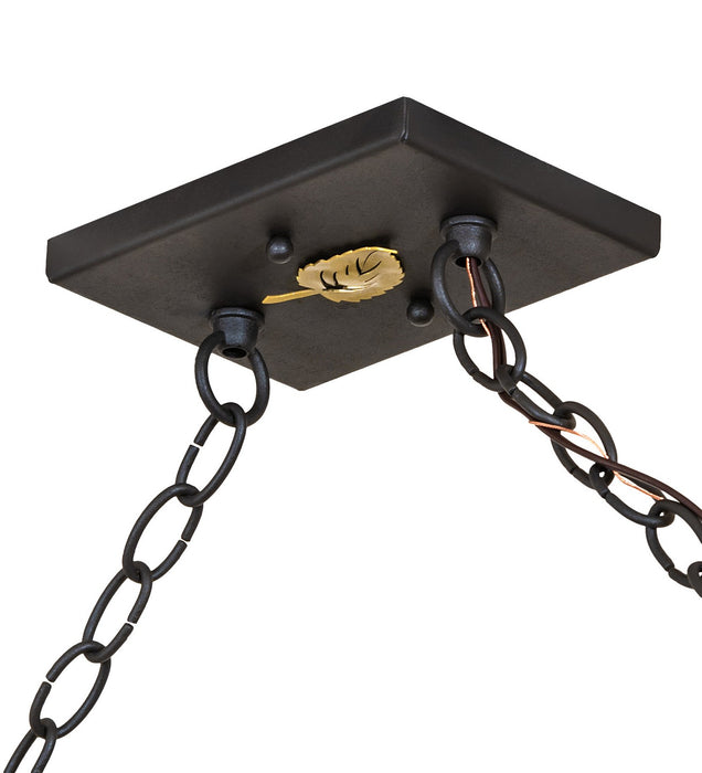Meyda Tiffany 265807 11 Light Pendant, Old Wrought Iron