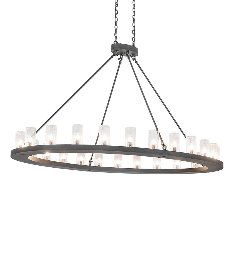 Meyda Tiffany 266798 24 Light Chandelier, Charred Iron