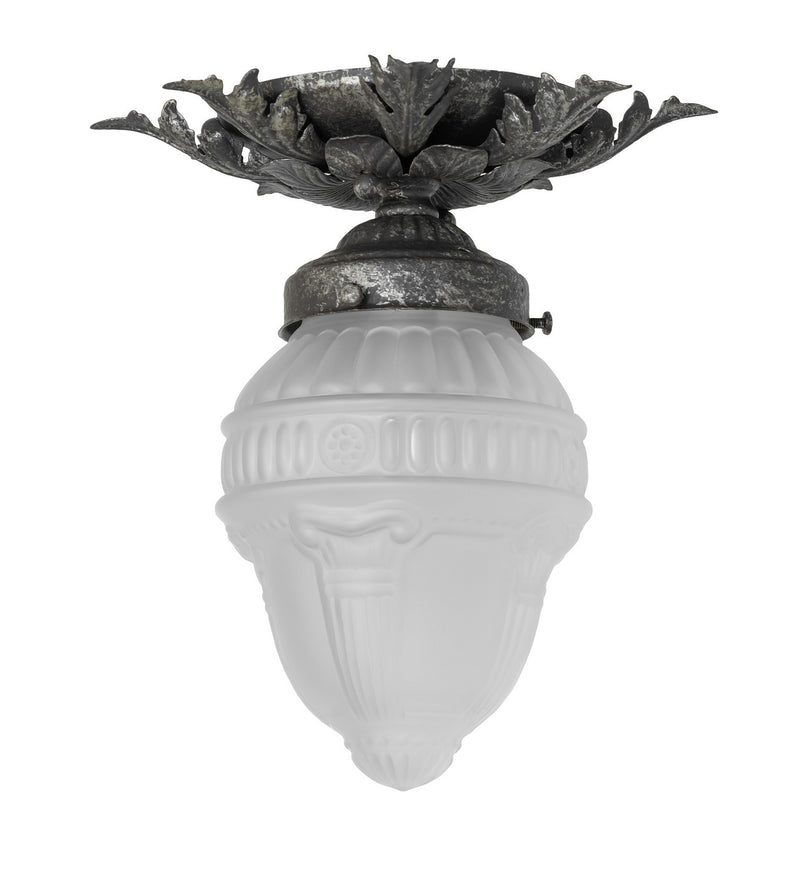 Meyda Tiffany 267262 One Light Flushmount, Pewter
