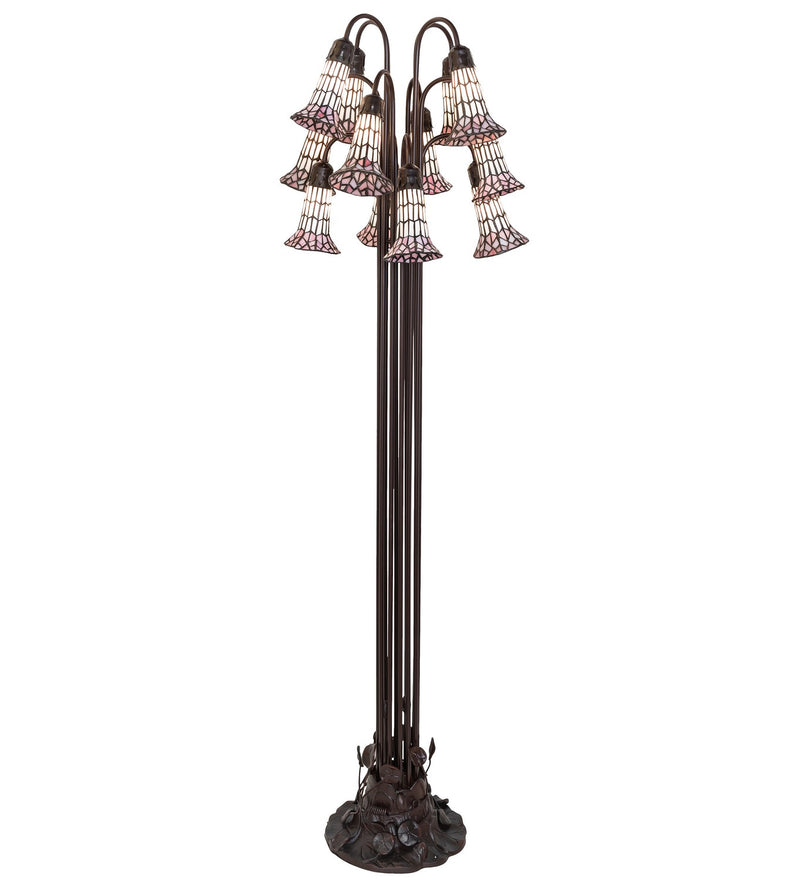 Meyda Tiffany 251703 12 Light Floor Lamp, Mahogany Bronze