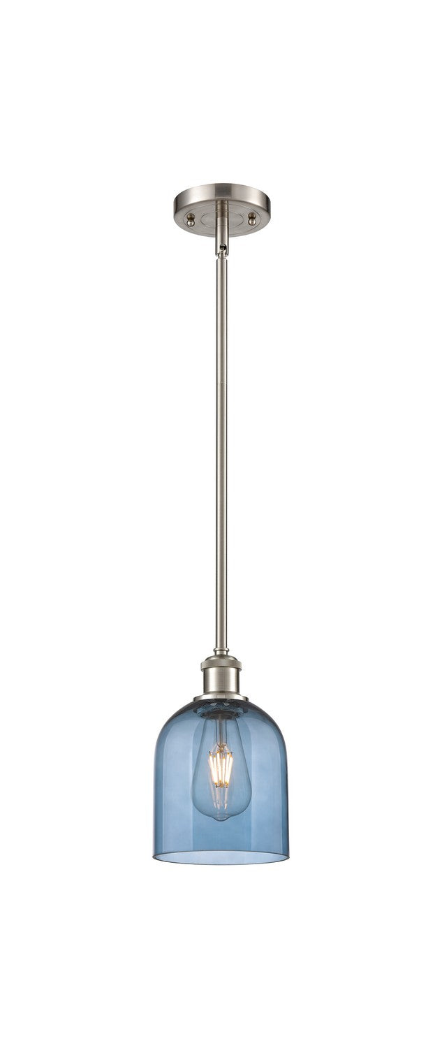 Innovations 516-1S-SN-G558-6BL One Light Mini Pendant, Brushed Satin Nickel