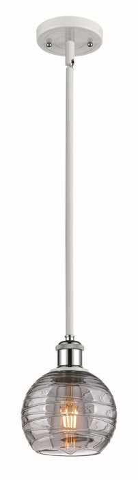 Innovations 516-1S-WPC-G1213-6SM One Light Mini Pendant, White Polished Chrome