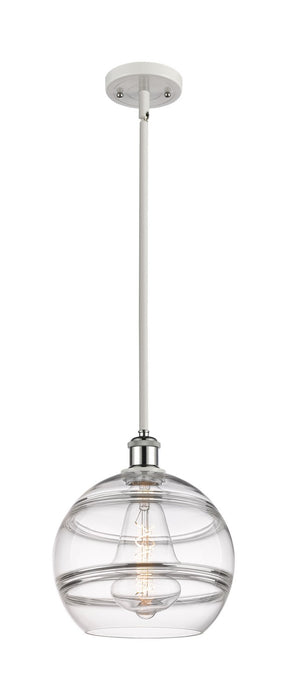 Innovations 516-1S-WPC-G556-10CL One Light Mini Pendant, White Polished Chrome
