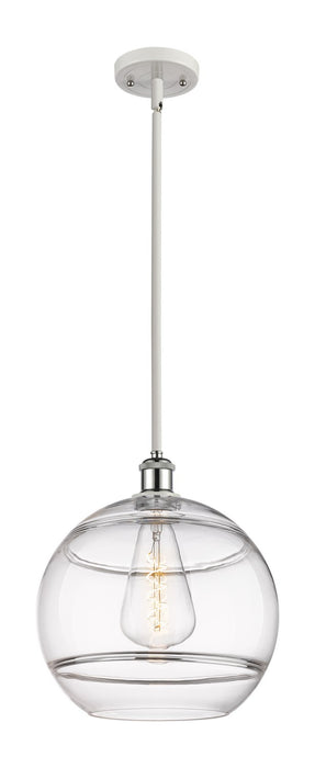 Innovations 516-1S-WPC-G556-12CL One Light Mini Pendant, White Polished Chrome