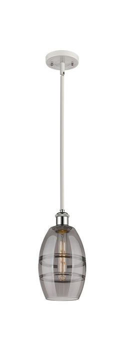 Innovations 516-1S-WPC-G557-6SM One Light Mini Pendant, White Polished Chrome