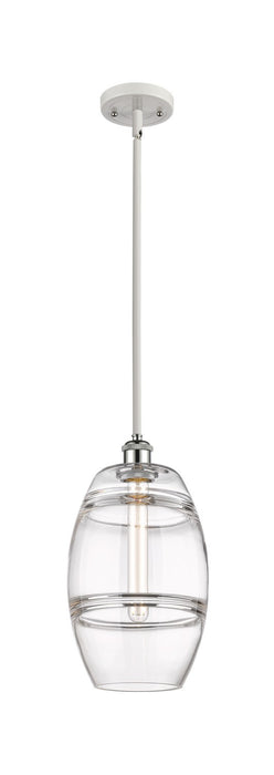 Innovations 516-1S-WPC-G557-8CL One Light Mini Pendant, White Polished Chrome