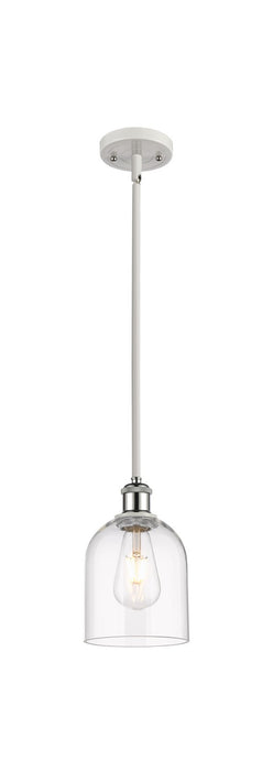 Innovations 516-1S-WPC-G558-6CL One Light Mini Pendant, White Polished Chrome