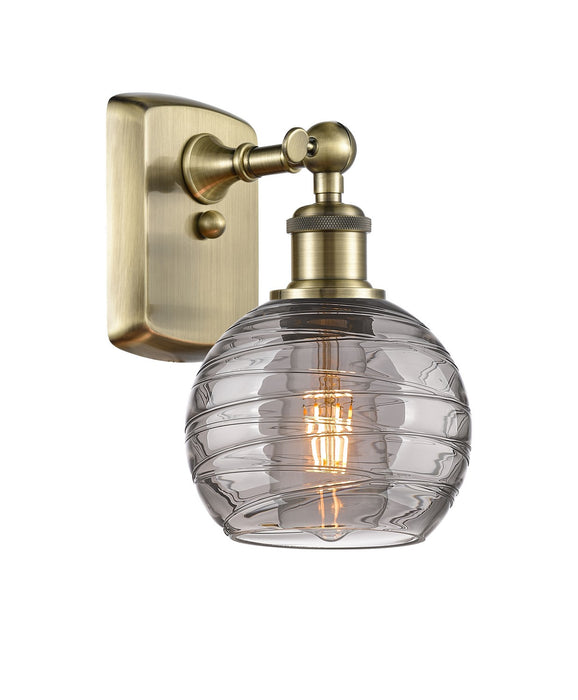Innovations 516-1W-AB-G1213-6SM One Light Wall Sconce, Antique Brass