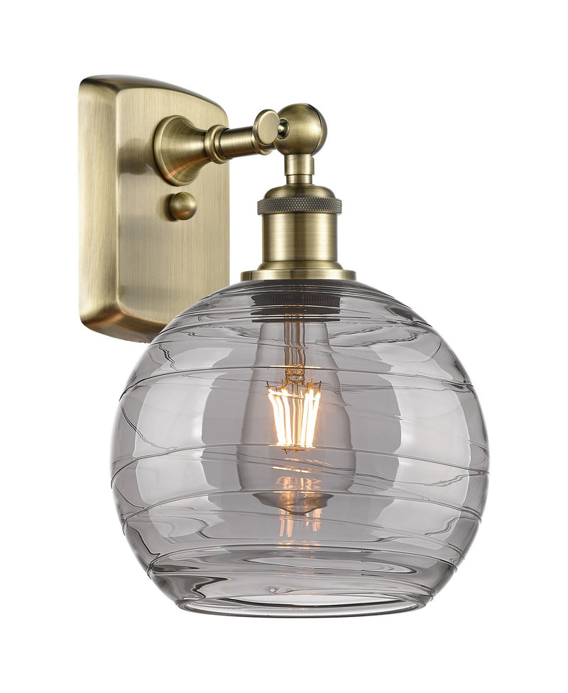 Innovations 516-1W-AB-G1213-8SM One Light Wall Sconce, Antique Brass