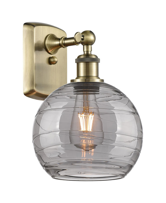 Innovations 516-1W-AB-G1213-8SM One Light Wall Sconce, Antique Brass