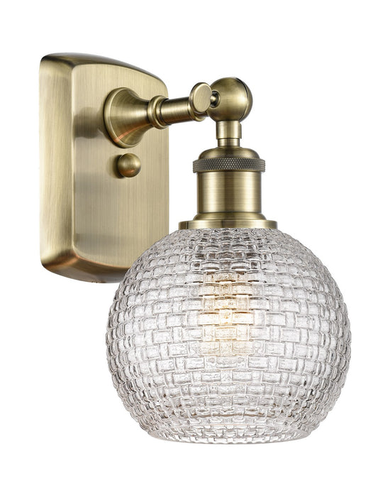 Innovations 516-1W-AB-G122C-6CL One Light Wall Sconce, Antique Brass