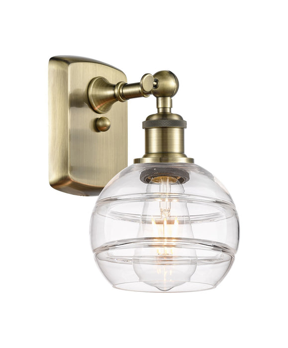 Innovations 516-1W-AB-G556-6CL One Light Wall Sconce, Antique Brass