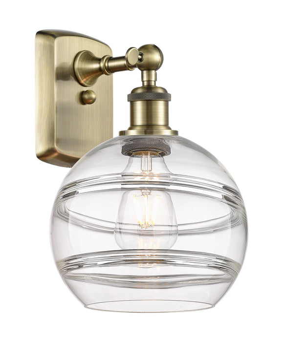 Innovations 516-1W-AB-G556-8CL One Light Wall Sconce, Antique Brass